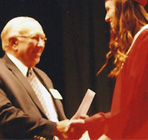 Medway student receiving award